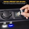 Wuyaoyao 4PCS USB LED Car Interior Atmosphere Lamp, Plug-in USB