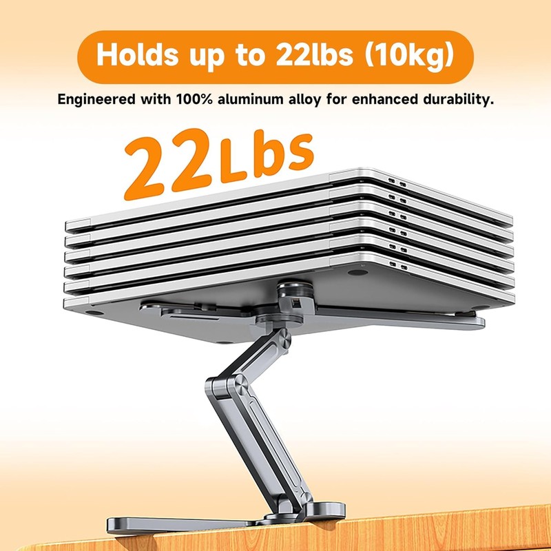 FoldWise X Laptop Stand for Desk - 100% Aluminum, 360°