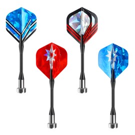 Accmor 12pcs Magnetic Darts, Replacement Dart Game Safety Plastic Magnetic Darts for Dartboard