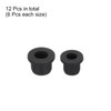 sourcing map T Shape Rubber Grommet Mount Dia 14mm/11mm,ID 9mm/7mm