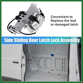 Motoforti Front Left Sliding Door Latch Lock Assembly for Dodge Grand Caravan 2008-2020 No.68030381AA/68030381AE - Pack of 1 Long-lasting