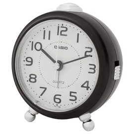 Casio TQ-149-5JF Alarm Clock Desk Clock Dark Brown Analog Small Snooze Light
