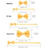 WELROG Classic Tied Bow Tie Kids & Men'Formal Solid Tuxedo