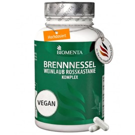 BIOMENTA Nettle Vine Leaves Horse Chestnut Complex | 125 Capsules