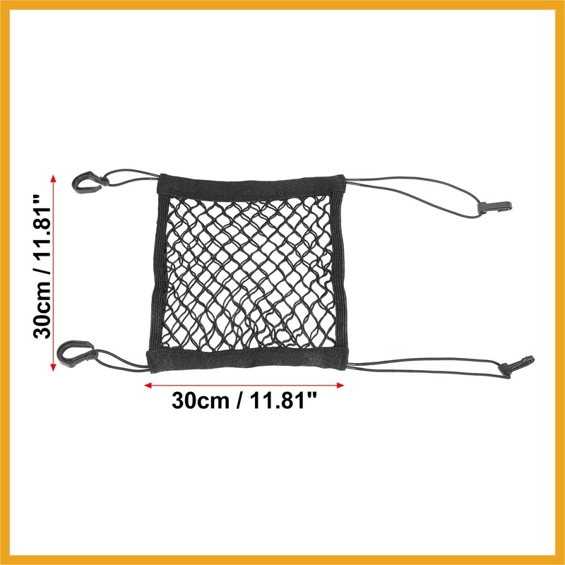 Partuto Car 2 Layer Mesh Organizer Pet Barrier Backseat Mesh