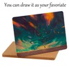Cork Coasters Square Self-Adhesive Cork Large Coasters Pads Backing Sheets