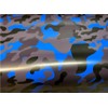 Blue Black Gray Camouflage Vinyl Car Wrap Film Sheet +
