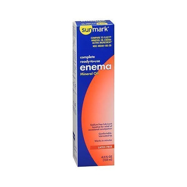 Sunmark Complete Ready-To-Use Enema Mineral Oil 4.5 Oz