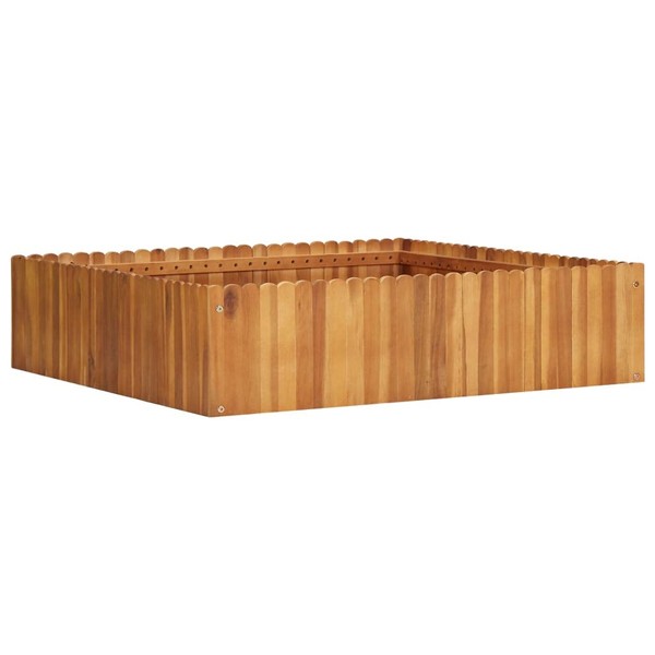 vidaXL Acacia Wood Raised Garden Bed - Outdoor Square Planter