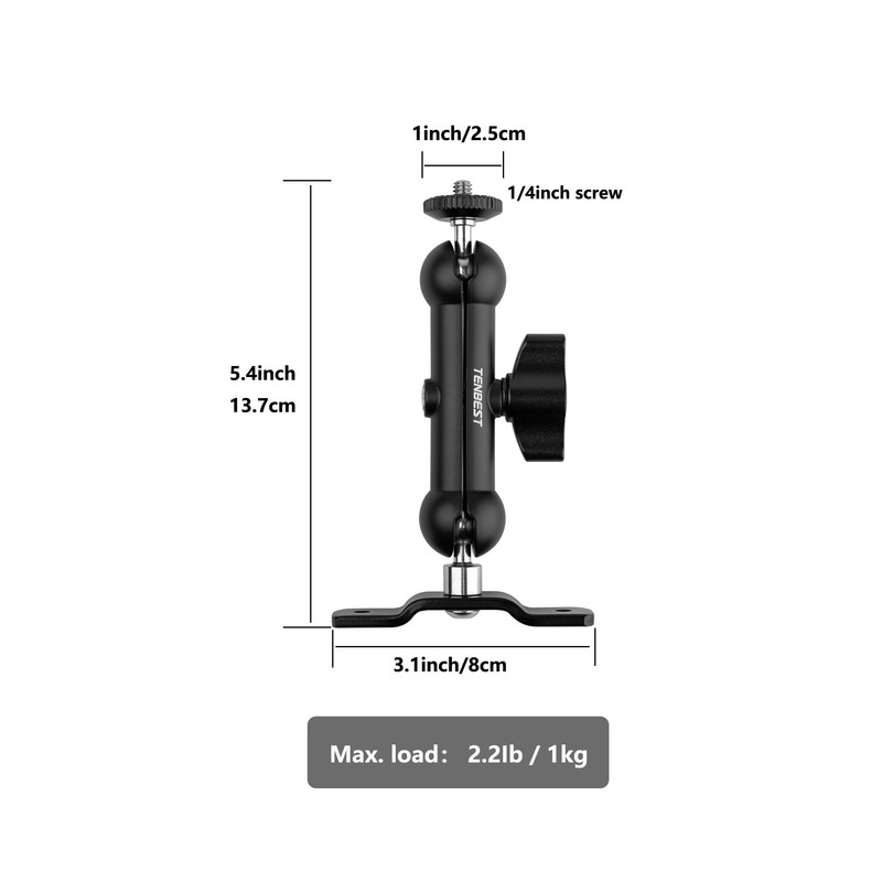 TENBEST Trail Camera Mounting Bracket, Rust-Proof Aluminum and Stainless Steel