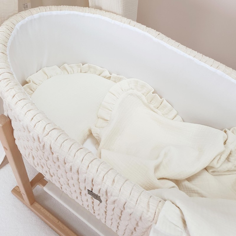 PinkZebra Muslin Ruffled Bedding Set, High Quality Bed Set: Soft