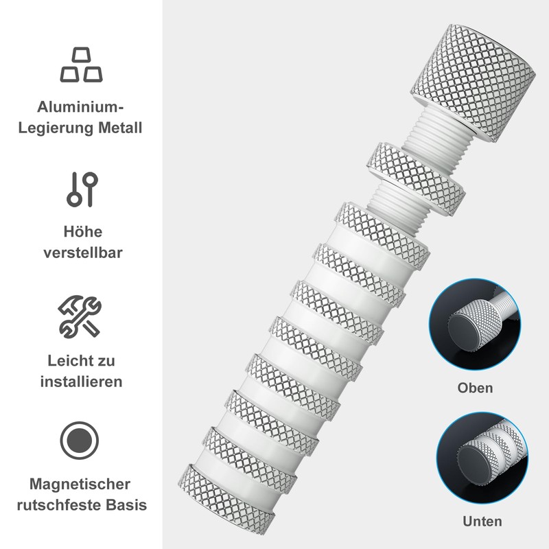HemFokus Graphics Card GPU Holder, Height-Adjustable GPU Support with Magnet
