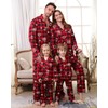SOLOYEE Family Christmas Pyjamas Set Matching Family Button Up Pyjamas,