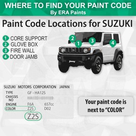 ERA Paints ZDK - Clear Beige Metallic for SUZUKI Exact Match Automotive Spray Paint Spray - Essential Kit w/ 2K 3680061 Clearcoat