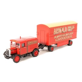 Oxford Diecast 76SST007 Scammell Showtrac & Dodgem Trailer Arnold Bros
