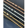 HarlemBling Rope Chain - Yellow Gold Rose Gold & Silver