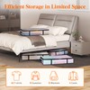 Lifewit 2 Pack Under Bed Storage, 60L Large Clear Plastic