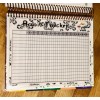 Handmade Monthly Habit Tracker Dashboard Insert for use with Erin