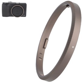 Haoge RRC-GR3XG Dark Gray Metal Decorate Ring Cap for RICOH GR3X/GRIIIX Camera Replaces GN-2