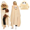 MeYuxg Sloth Blanket, Blanket with Sleeves and Hood, Portable Blanket,