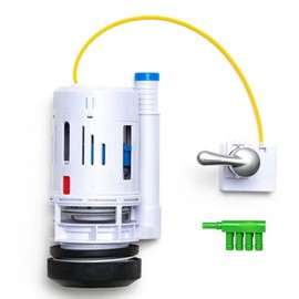 Kit de conversión de válvula de descarga doble de 3 pulgadas y depósito de agua de sobreflujo, con mango