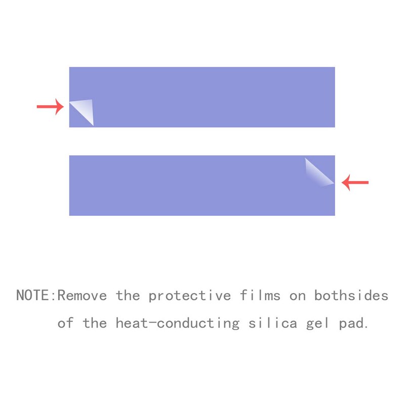 NVME M.2 Thermal pad，M.2 SSD Thermal Cooling Pad, 70x20x0.5/1mm for