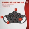Victoria Cast Iron Poffertjes Dutch Pancake Pan with Loop Handles,