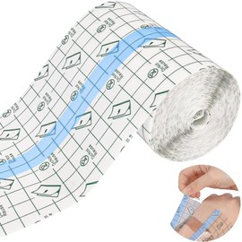 Shower Plaster Waterproof 10 cm x 10 m Tattoo Film Waterproof with Scissors Tattoo Plaster Waterproof Film Bandage for Wrists, Shoulders, Arms, Wound Dressing, Protective Shield
