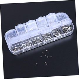 Operitacx Nail Jewels for Nail Art 10 Colors 3360pcs Flat Back Glass Beads Sturdy DIY Beading Kits