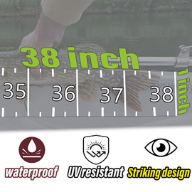Waterproof Fish Measuring Tape - Transparent 96.52CM Boat Ruler Sticker for Boat, Kayak, Net, Gaff, Table，Marine Use - Precision