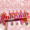 evpct 1Pcs Wine Red Matte to Glitter Liquid Lipstick Lip