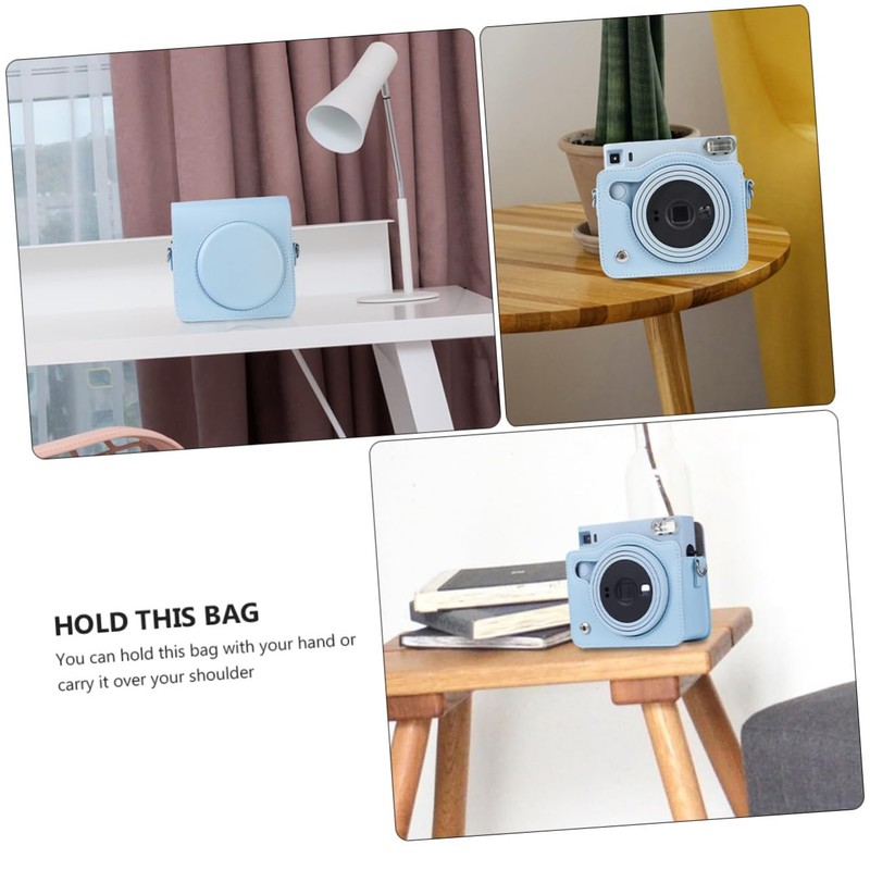 CIYODO PU Leather Camera Case Bag Shoulder Pouch for Square