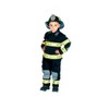 Jr. Fire Fighter Suit with Helmet, Size 8/10 (Black)
