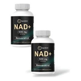 2 Pack Nad+ Resveratrol 240 Cápsulas Suplemento Alimenticio