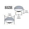 4 Pack Sink Overflow Cover Single Spherical Stainless Steel Insert