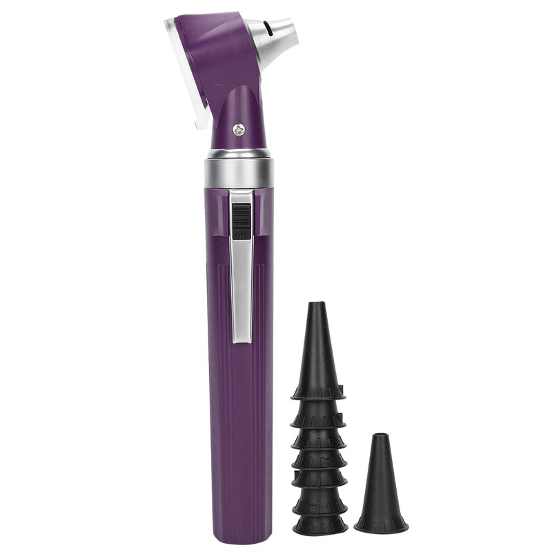 Professional Diagnostic Kit Ear Care Examination Otoscope Eardrum Endoscope SpeculumPurple