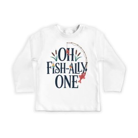Oh Fish-Ally One Onesie, Baby Bodysuit, Baby Shirt, Toddler Sweatshirt - Vintage First Birthday Outfit