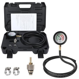 Exhaust Back Pressure Tester Kit with Carrying Case, Automotive Exhaust Back Pressure Gauge 6-Foot Hose Exhaust Pressure Tester (Includes Carrying Case)