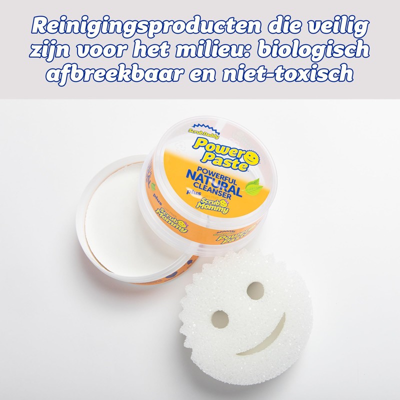 Scrub Daddy All Purpose Cleaning Paste Kit- PowerPaste - Natural