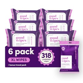 Goodwipes 50ct. 6pk. Lavender + 1 Lavender Travel (DM)