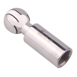 DERNORD Rotary Spray Ball NPT Female CIP Tank Cleaning Ball 360° Spray Pattern, Stainless Steel 304 (3/8" NPT Threaded)