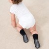 ZAPLES Baby Non Slip Grip Crew Socks with Anti Skid