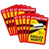 lepni.me 10 Pieces Bus Angles Morts Stickers for France |