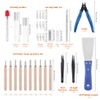 Rustark 34 Piece 3D Printer Accessories Tool Kit Cleaning Needles,