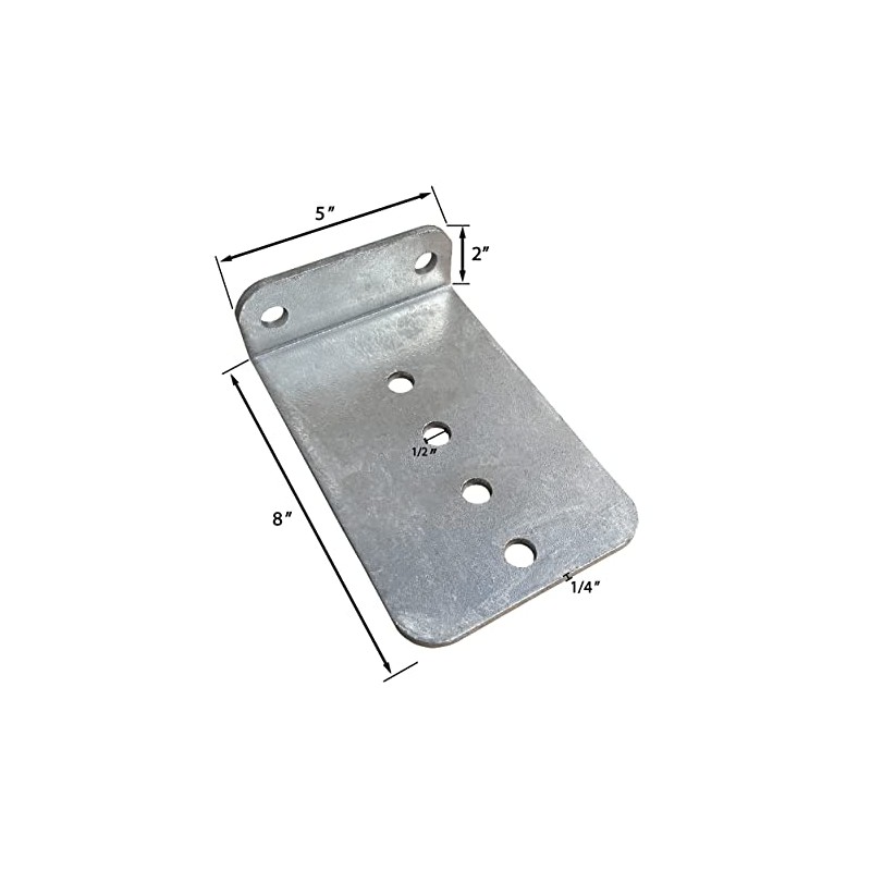 A.A 2 Pack 8" Galvanized L-Type Boat Trailer Bunk Bracket,