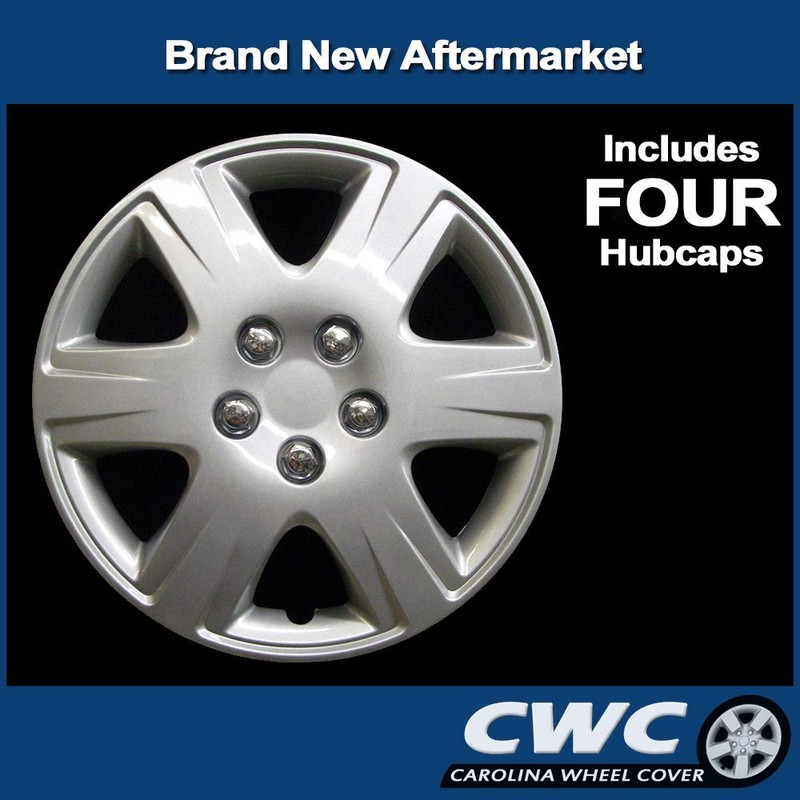 Premium Replica Hubcap Set, Replacement for Toyota Corolla 2005-2008, 15-inch