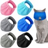 6 Pcs Cat Muzzle for Grooming Breathable Mesh Muzzles Gentle
