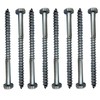 M6 Coach Screws Hex Head Width 10mm Zinc Plated Steel