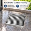 304 Stainless Steel Floor Drain for Balcony Drainage – 10