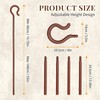 Shepherd Staff Plastic Wizard Staff Hook,55IN Brown Cane for Adult/Kids